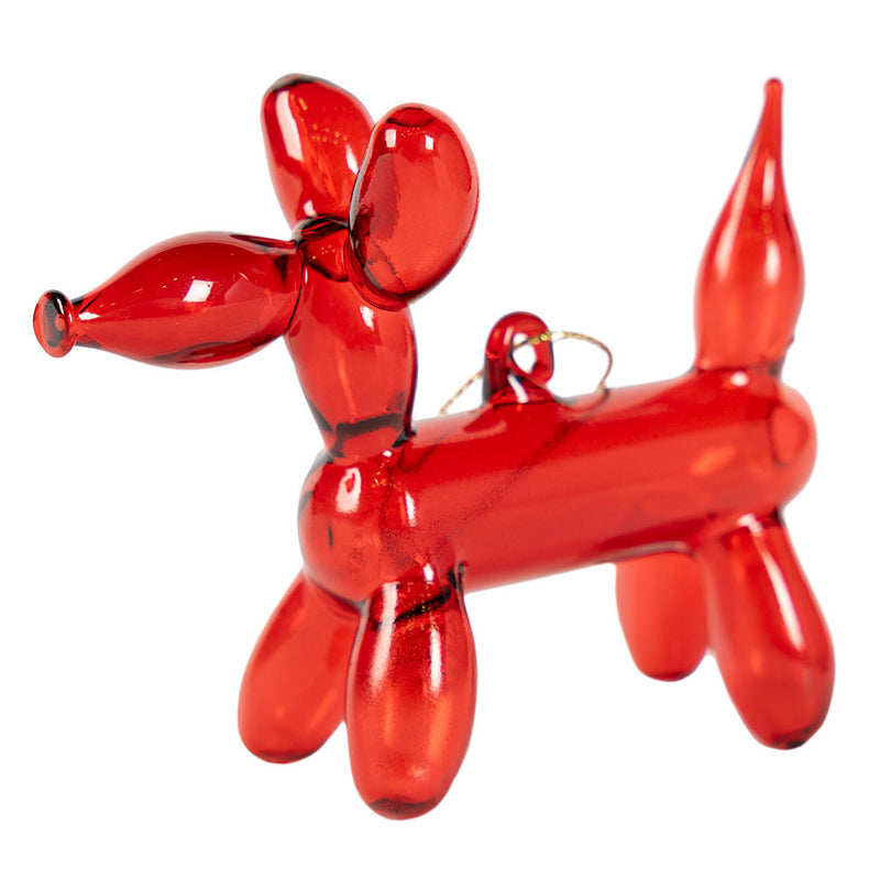 Glass Balloon Dog Ornament