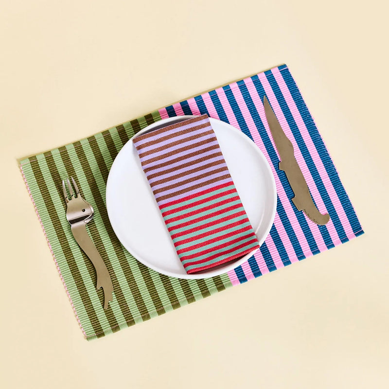 Dusen Dusen Dual Stripe Placemat Set
