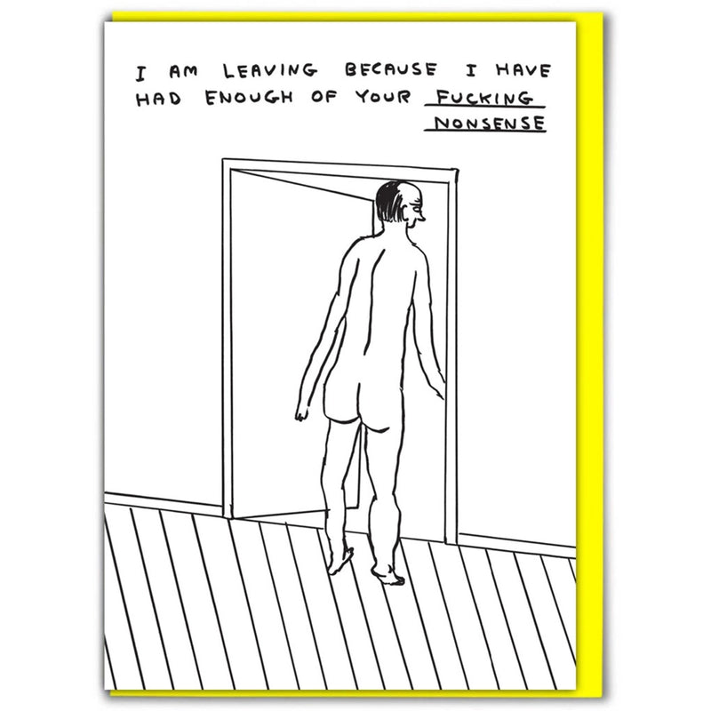 Shrigley I am Leaving Card