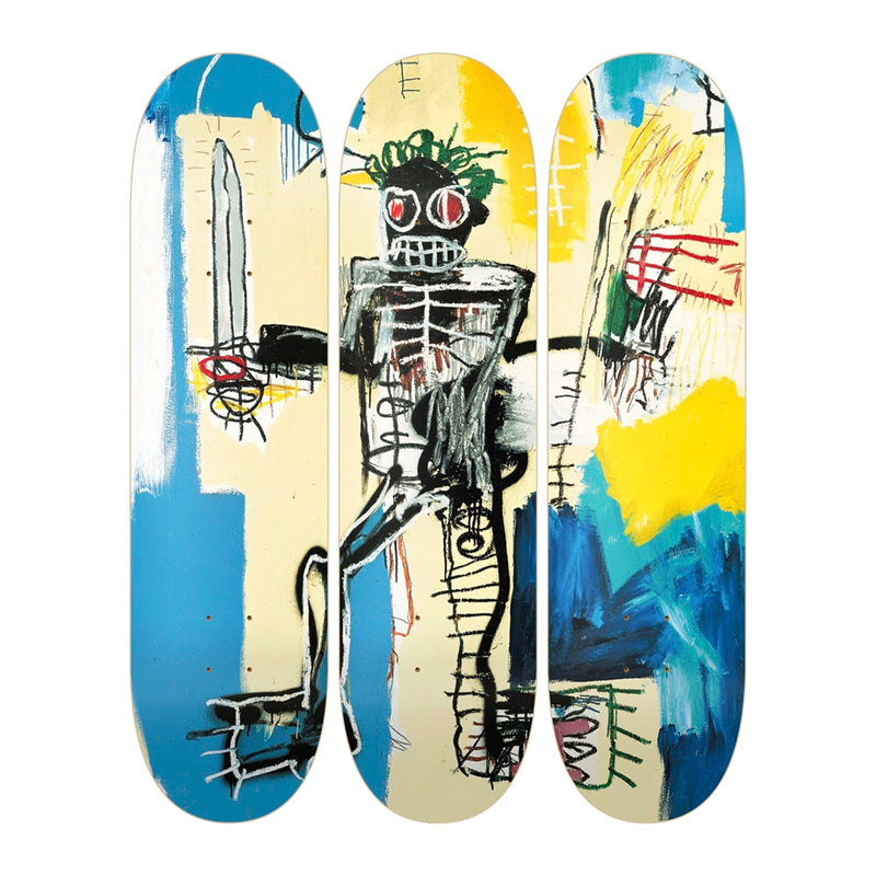Basquiat Warrior 1982 Skate Deck Set