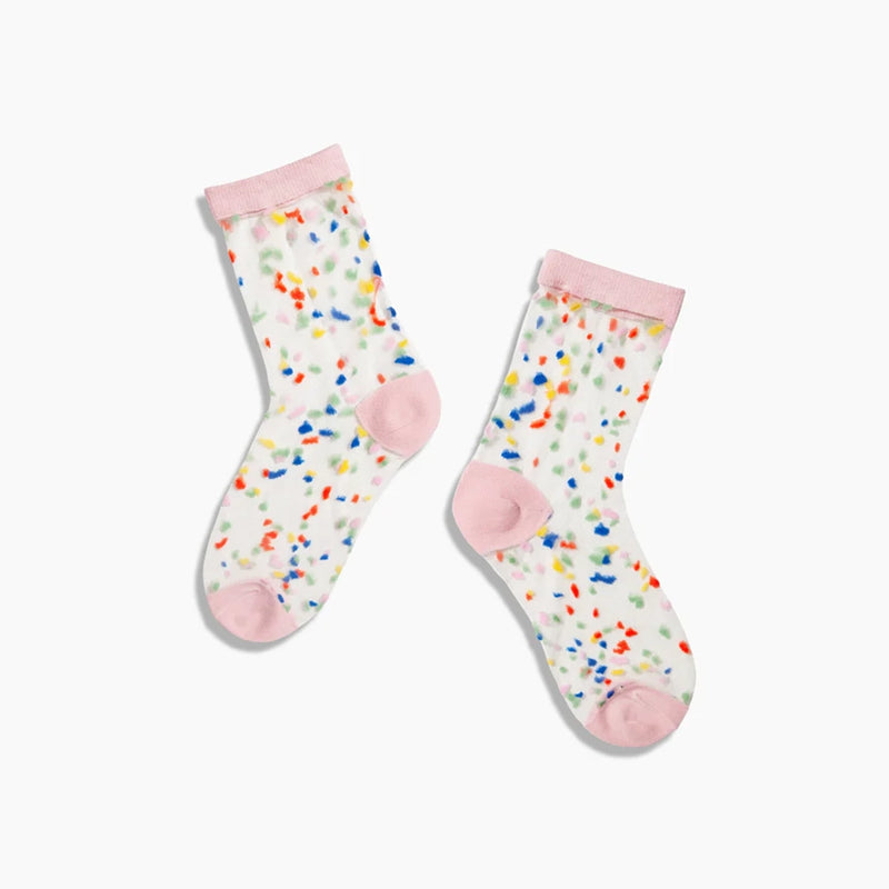 Poketo Sheer Socks - Confetti