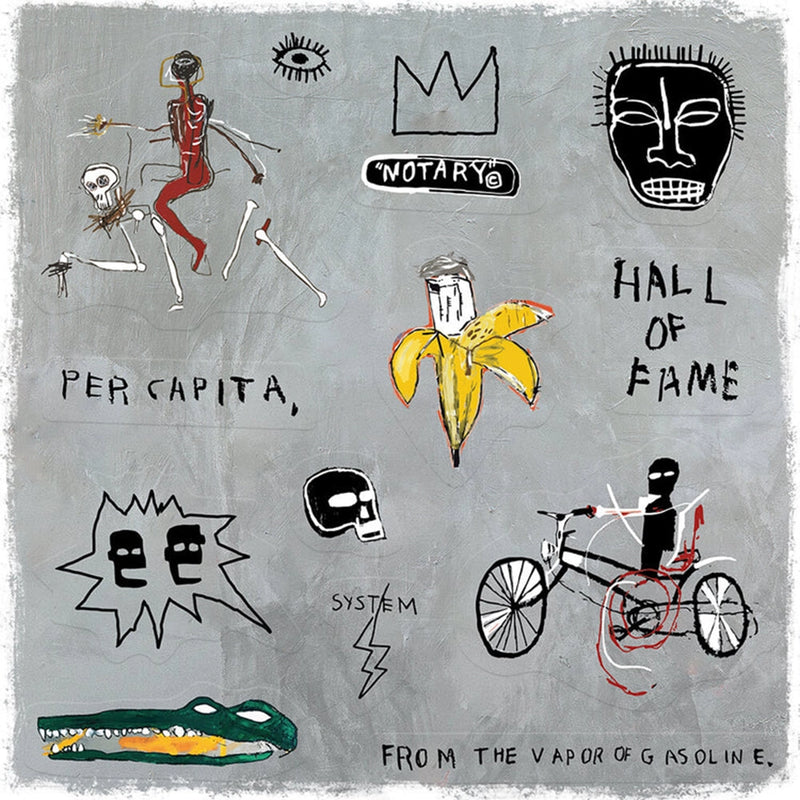 Basquiat Silver Sticker Sheet