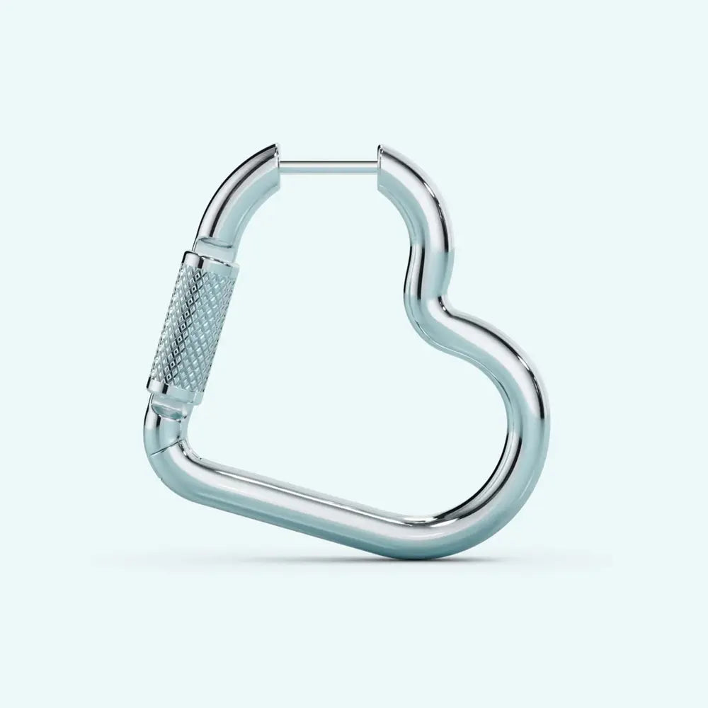 Heart Carabiner Single Earring