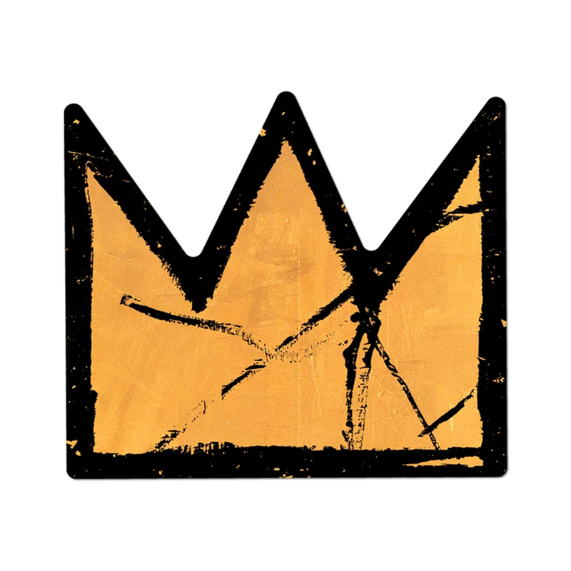 Basquiat Gold Crown Sticker