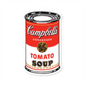 Warhol XL Campbell's Soup Can Sticker