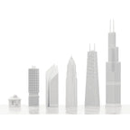 Chicago Skyline Acrylic Chess Set