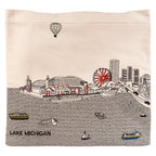 Chicago Skyline Embroidered Tote Bag