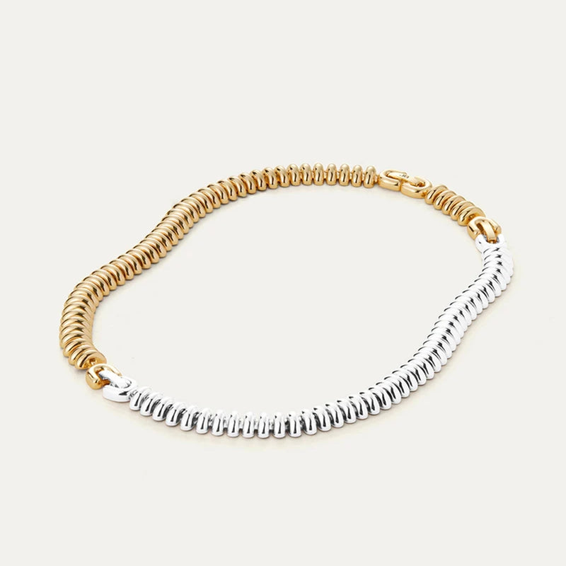 Sofia Two-Tone Choker Necklace