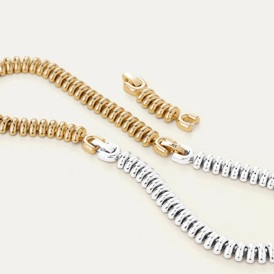 Sofia Two-Tone Choker Necklace