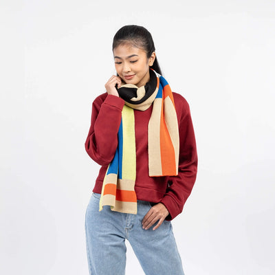 Waterfall Stripe Big Scarf