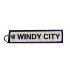 Windy City Embroidered Keychain