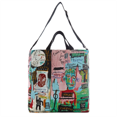 Basquiat In Italian Crossbody Tote Bag