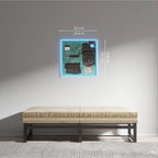 Basquiat Equals Pi Neon Sign