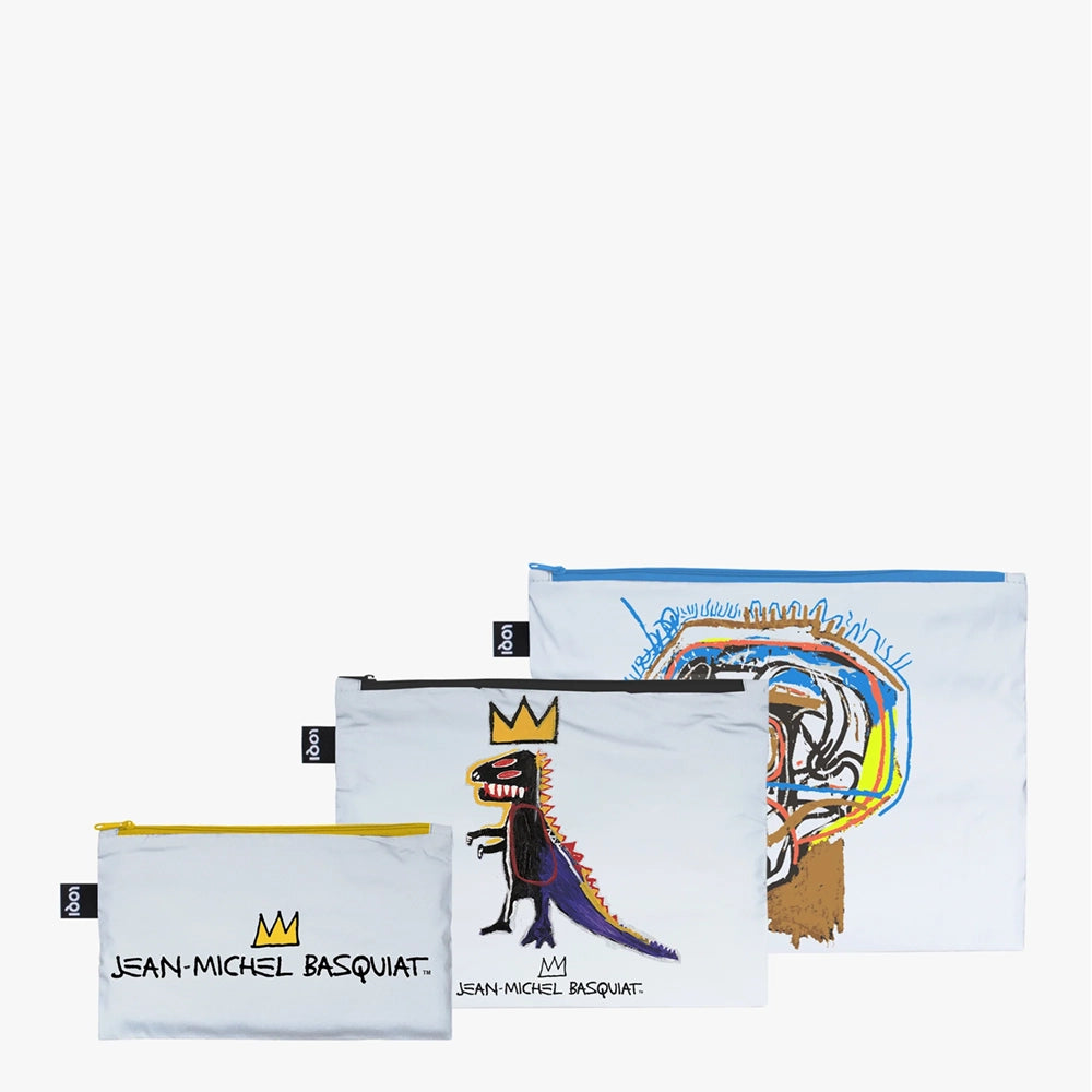 Basquiat Reflective Zip Pockets