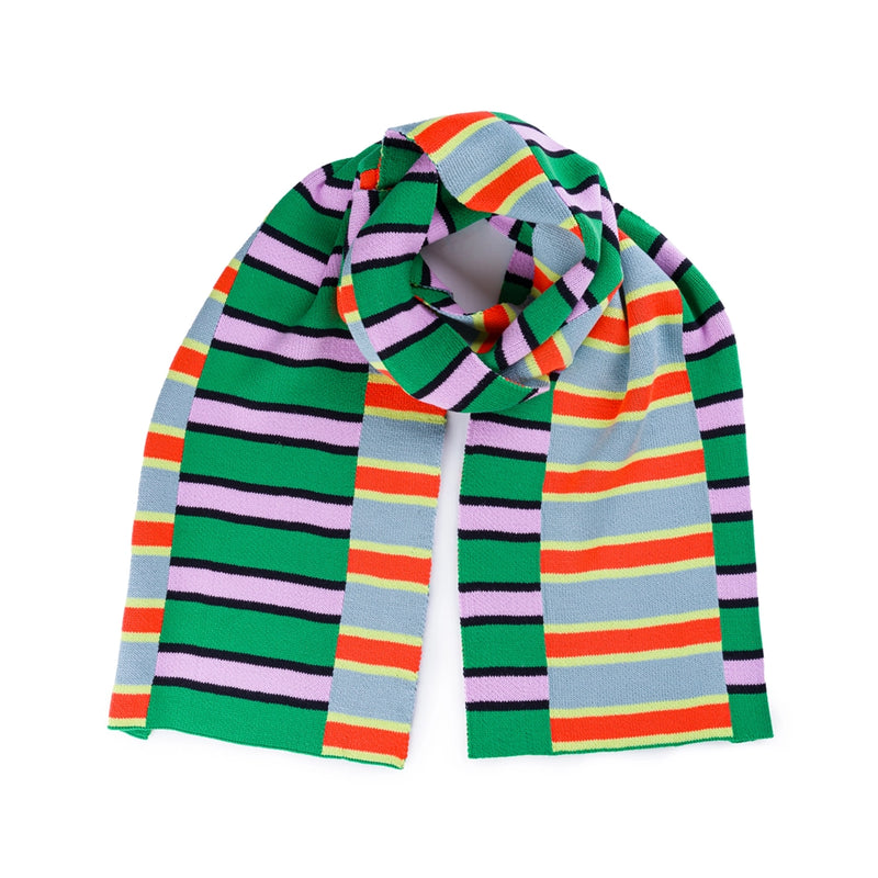 Zipper Stripe Big Scarf