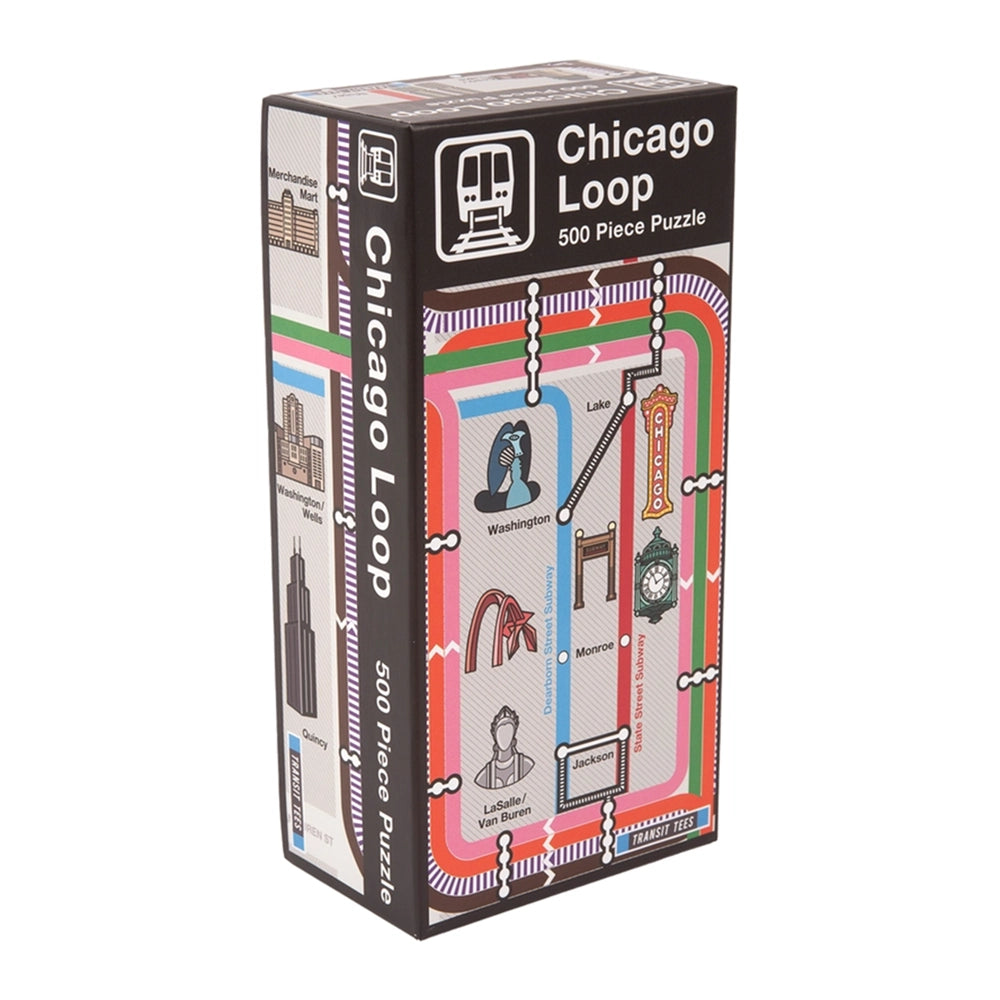 Chicago Loop Map Puzzle - 500 Pieces