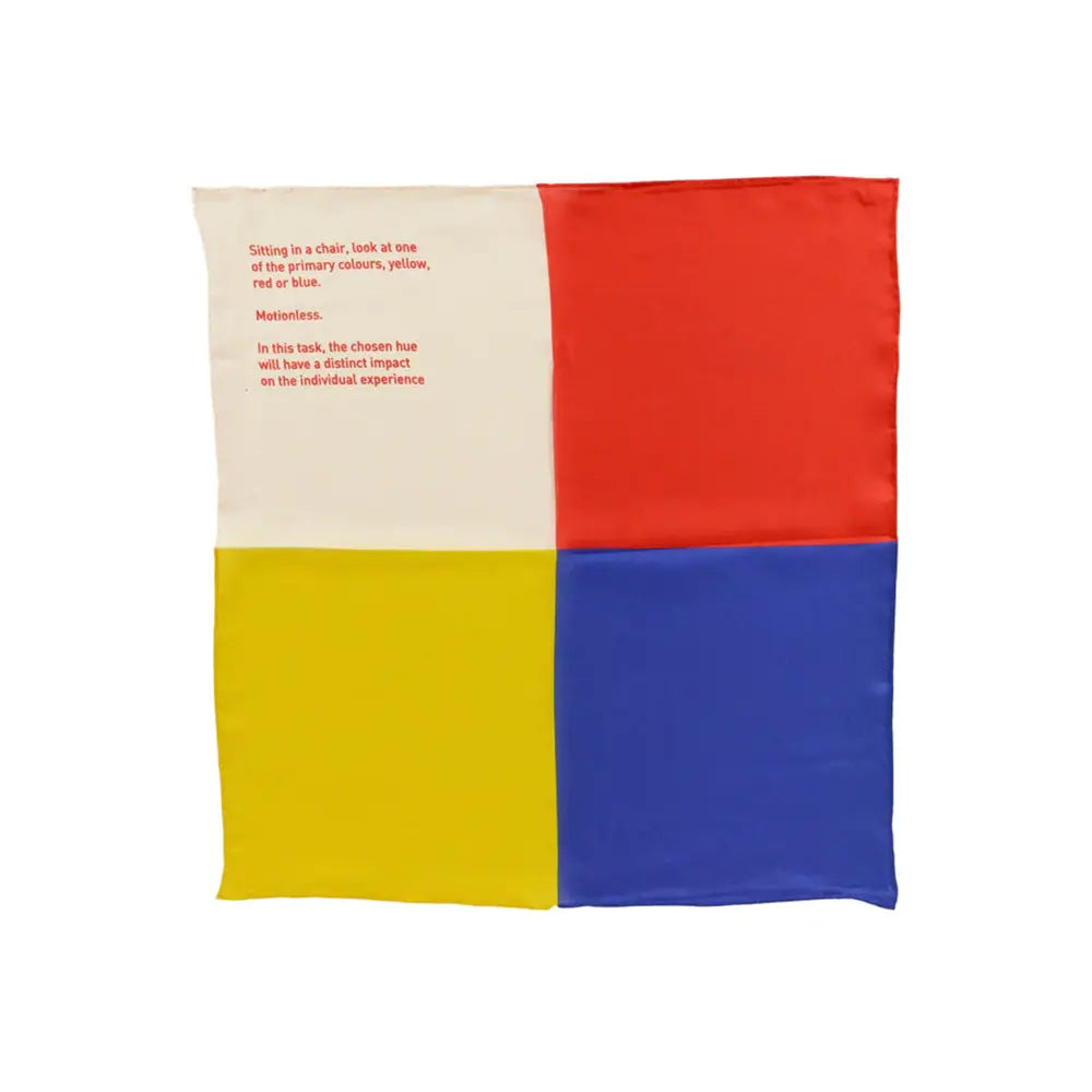 Marina Abramovic Looking at Colour Scarf