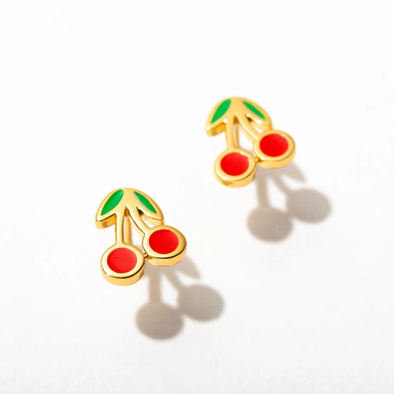 Cherry Stud Earrings