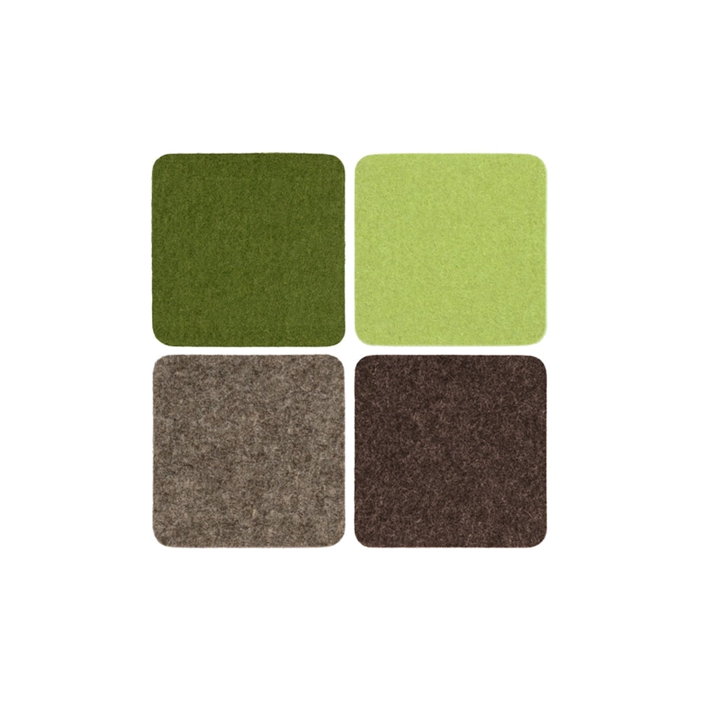 Bierfilzl Square Coasters - Set of 4