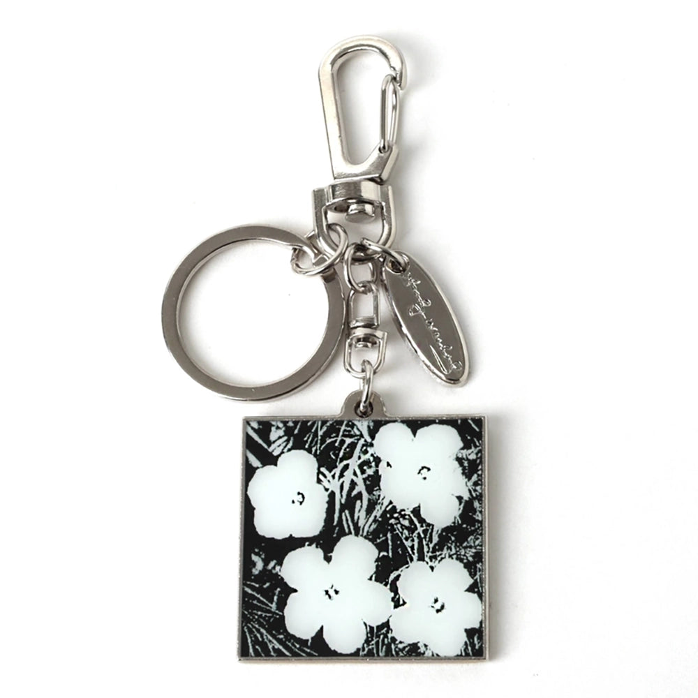 Warhol Flowers Keychain
