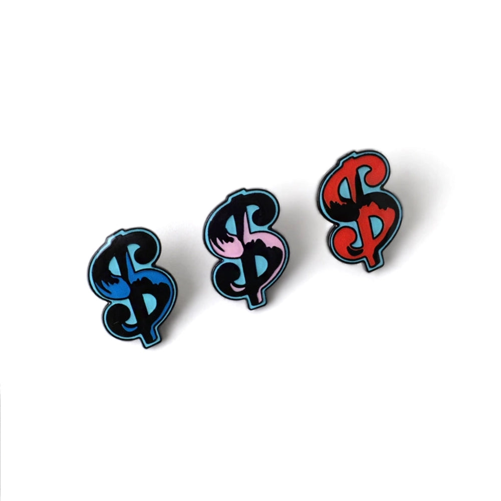 Warhol Dollar Sign Pin Set