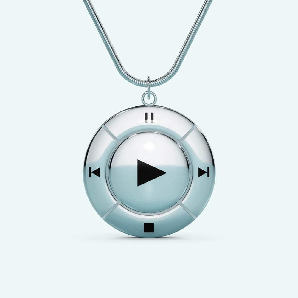 Press Play Pendant Necklace