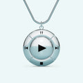 Press Play Pendant Necklace