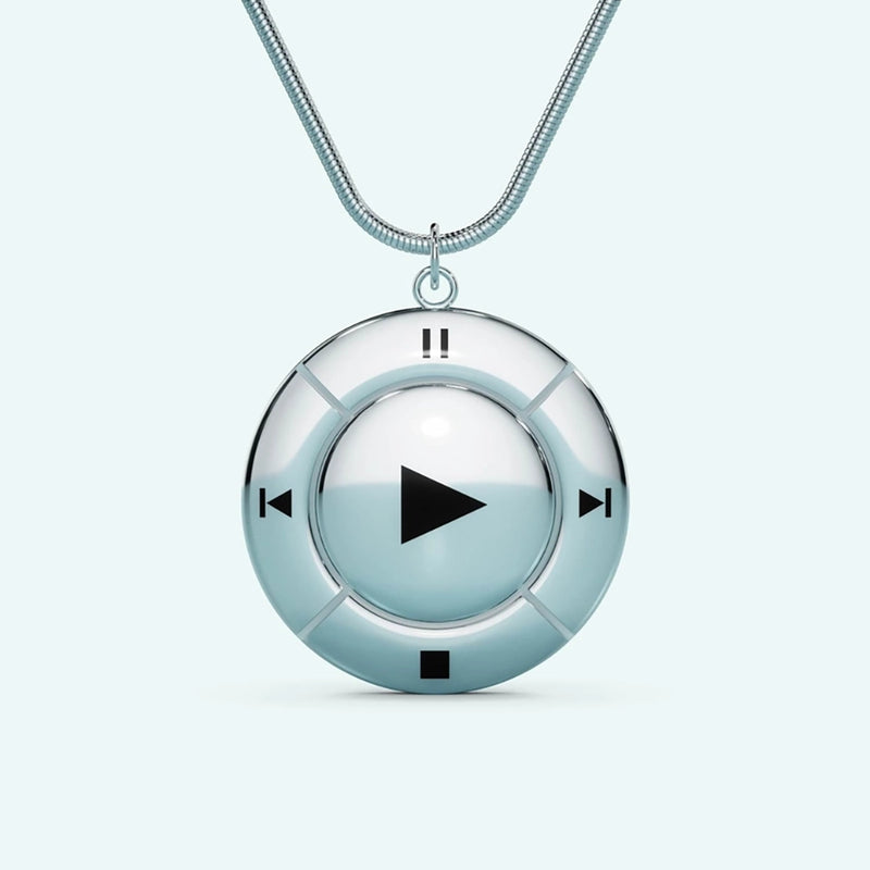 Press Play Pendant Necklace