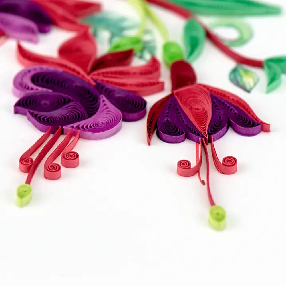 Fuchsia Quilled Card