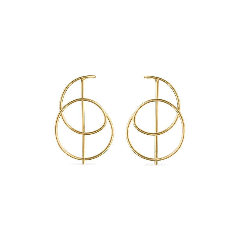 Aurora Small Hoops - Gold
