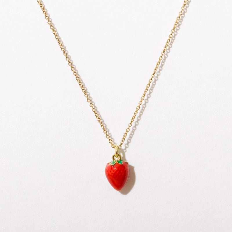 Strawberry Charm Necklace