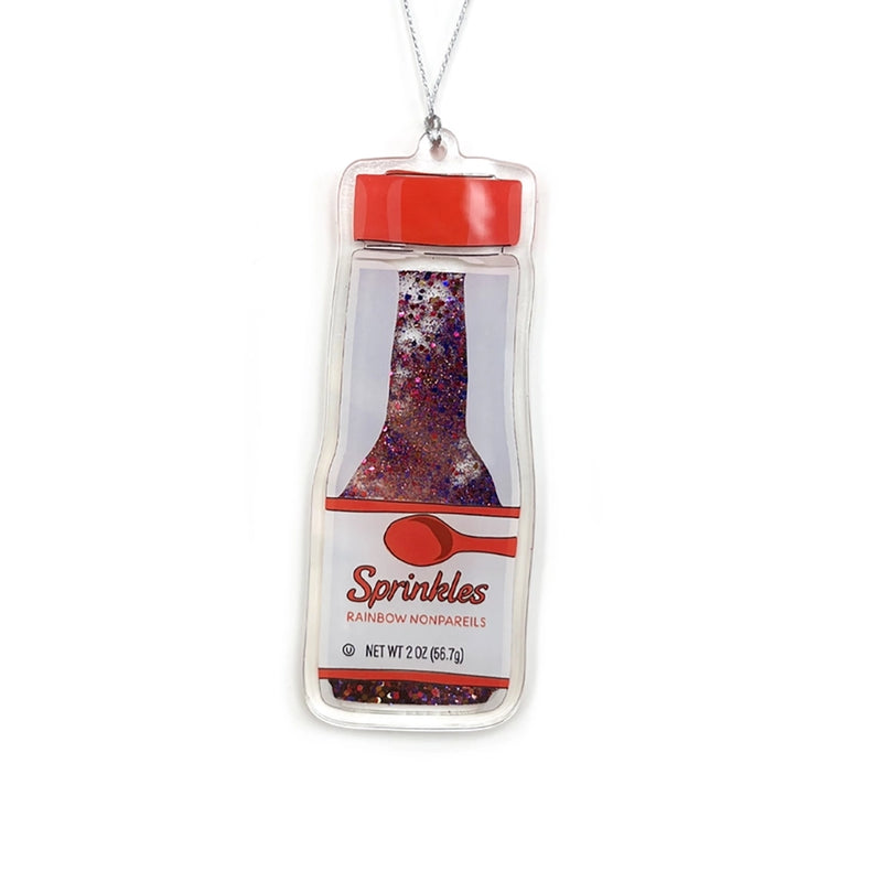Sprinkles Glitter Shaker Ornament