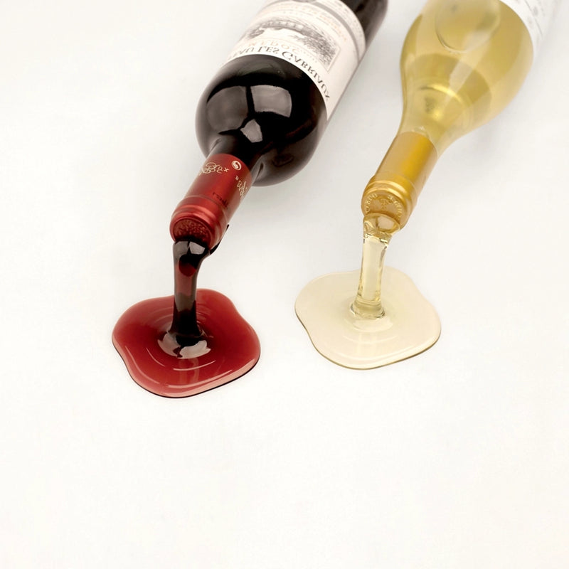 Spilled Wine Bottle Holder Set