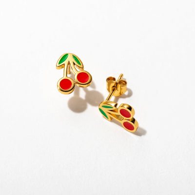 Cherry Stud Earrings