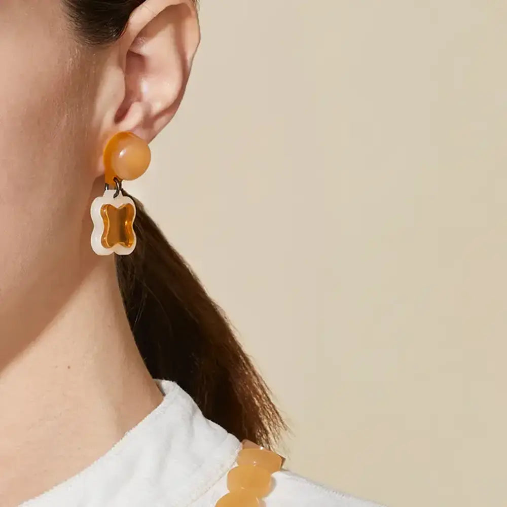 Vita Gema Flora Dangle Earrings