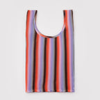 Baggu Pleated Tote Bag - Gradient Stripe