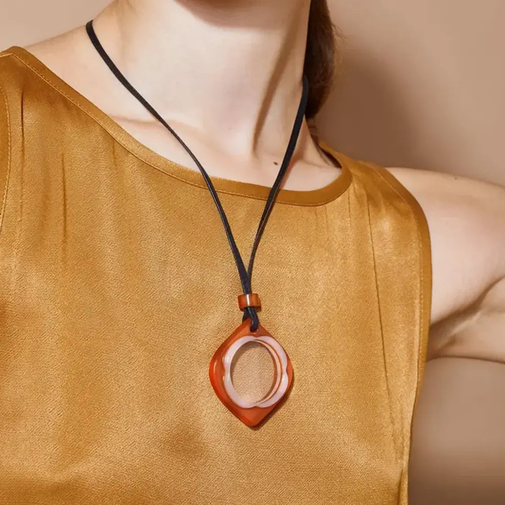 Supernova Monocle Pendant Necklace