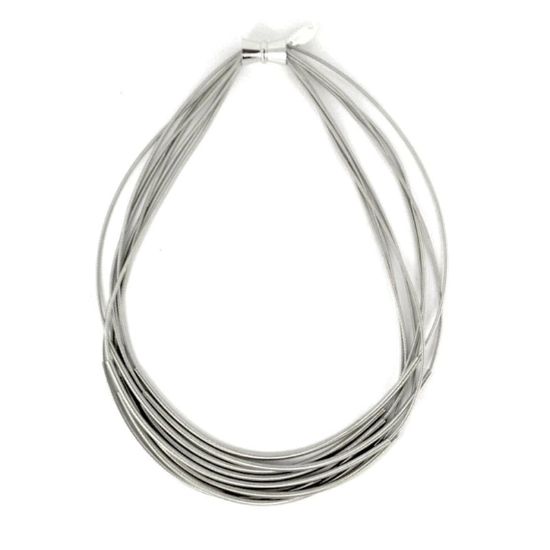 Piano Wire Multi Sleeve Necklace