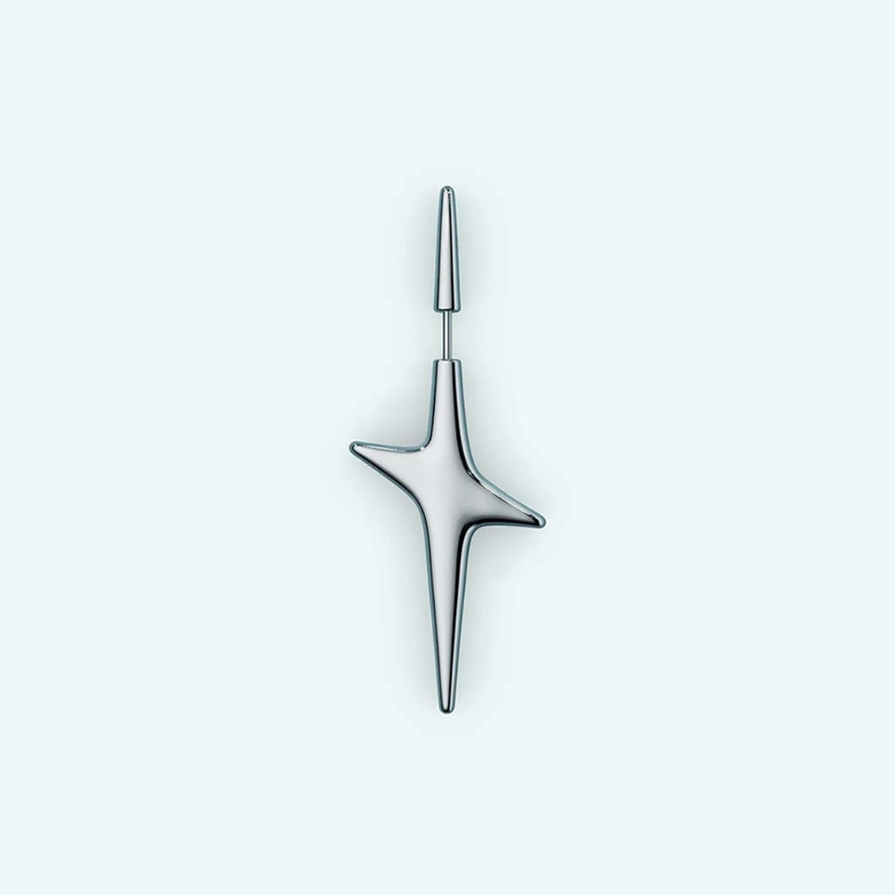 Pierced Star Single Earring