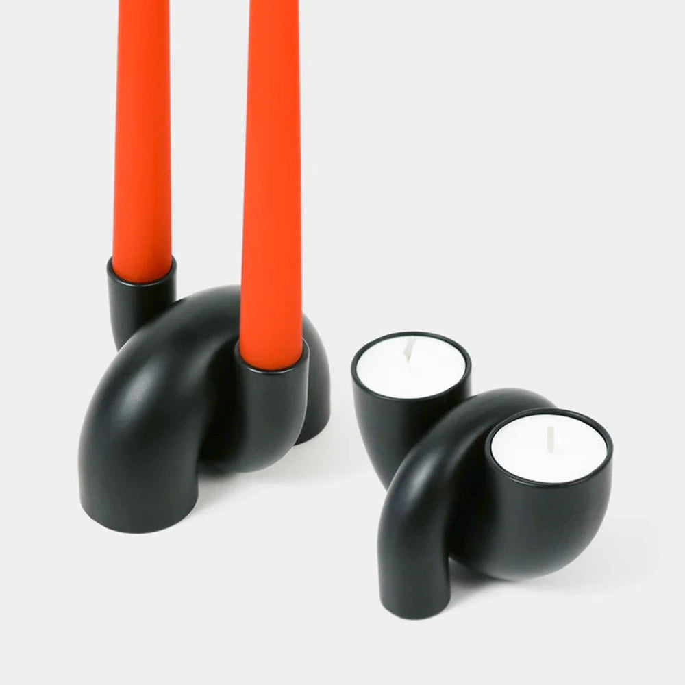 Macaroni Candle Holder