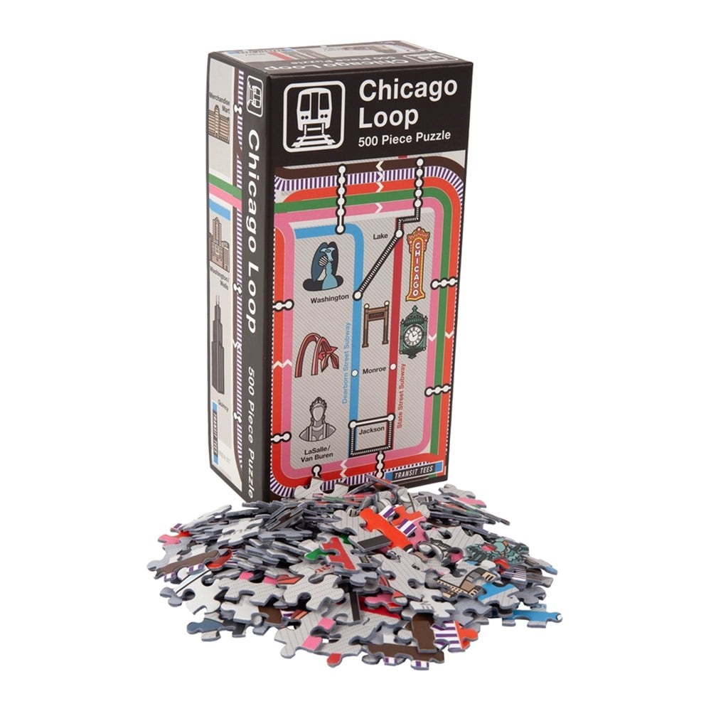 Chicago Loop Map Puzzle - 500 Pieces