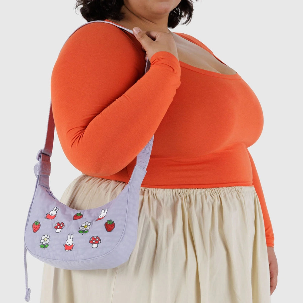Baggu x Miffy Embroidered Crescent Bag - Small