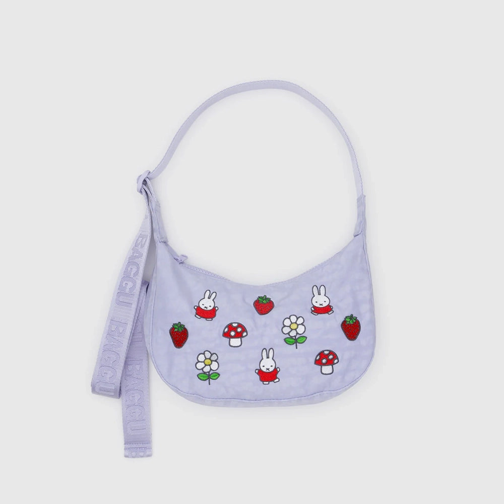 Baggu x Miffy Embroidered Crescent Bag - Small