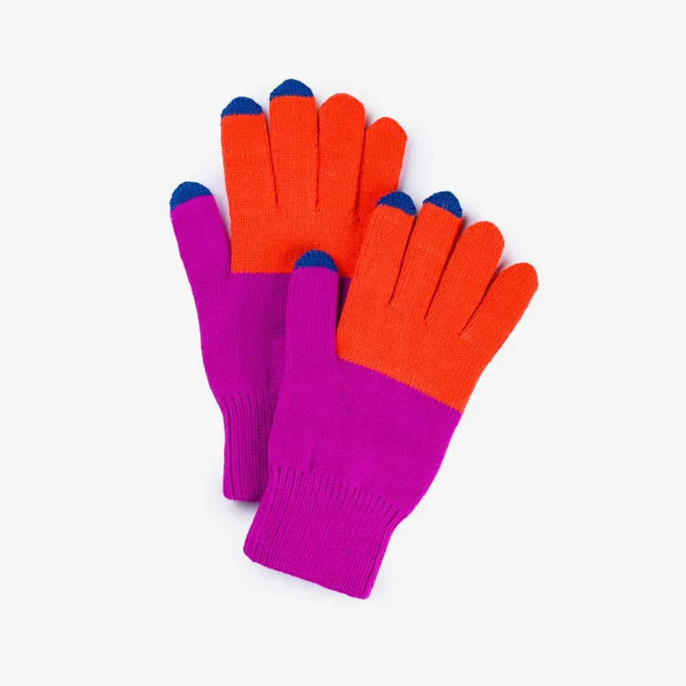 Colorblock Touchscreen Gloves