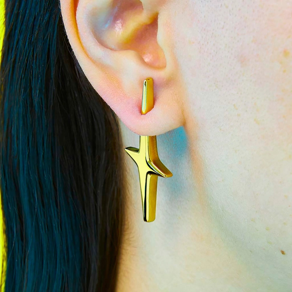 Pierced Star Single Earring