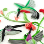 Hummingbird Trio Quilled Card