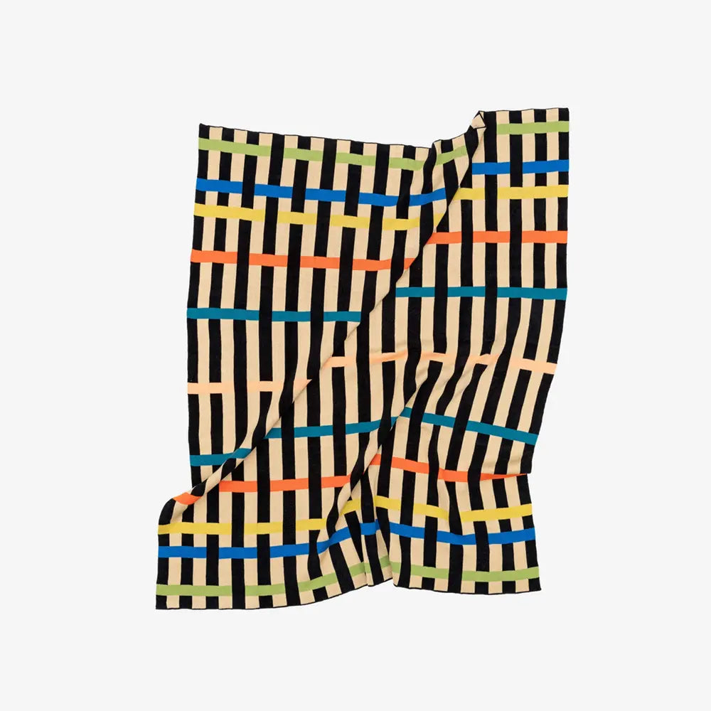 Ribbon Knit Throw Blanket