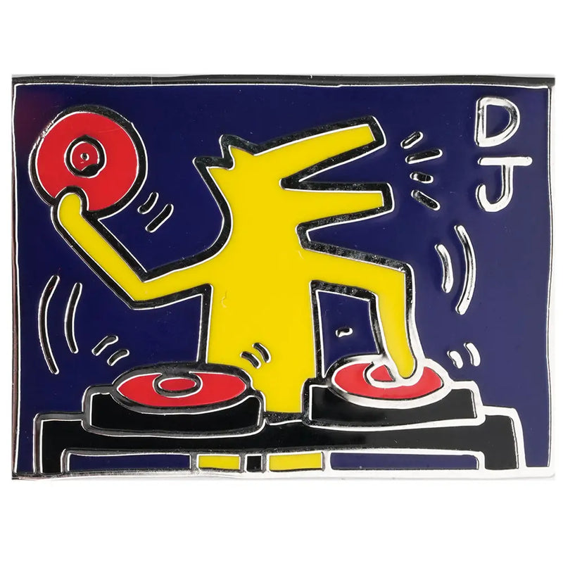 Keith Haring DJ Dog Pin