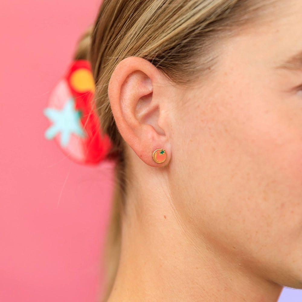 Tomato Stud Earrings