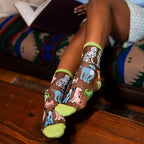 Sheer Dopamine Dogs Crew Socks